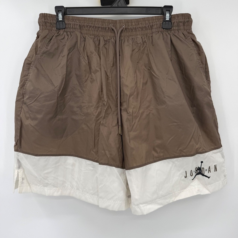 Jordan Shorts Men XXL Brown Essentials Diamond Mesh Lined DV7660-274 Athletic